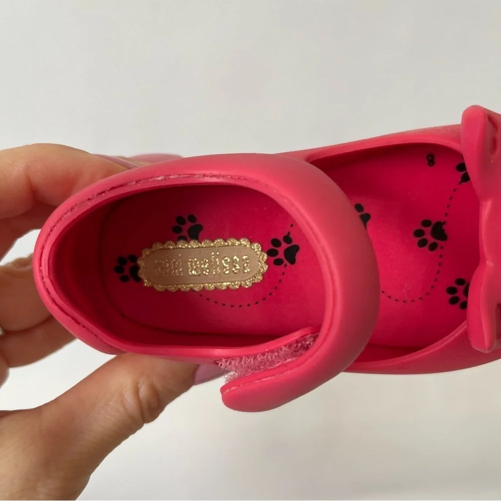 Mini Melissa Pink Cat Shoes